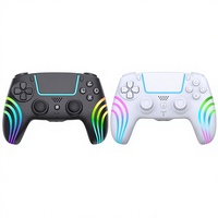 P4290 Private Mold P4 Wireless Game Controller Mendukung Komputer PC Dilengkapi Pencahayaan Berwarna-warni Dilengkapi Motor Ganda Bawaan