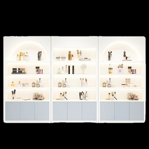 Vitrine de présentation de cosmétiques modernes, présentoir d'échantillons de maquillage pour salon de beauté, armoire d'affichage pour studio de peinture, personnalisation - Product Image 5