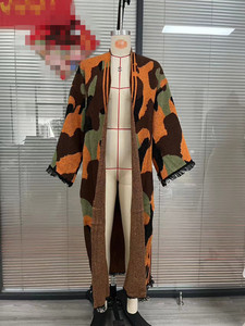 Nuovo <span class=keywords><strong>Cardigan</strong></span> Lungo da <span class=keywords><strong>Donna</strong></span> alla Moda per Autunno Inverno Primavera, Maglione Casual con Blocchi di Colore a Contrasto, <span class=keywords><strong>Giacca</strong></span> da <span class=keywords><strong>Donna</strong></span> - Product Image 4