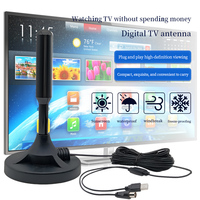 Antenne TV numérique étanche HDTV haute définition 1080p, antenne à ventouse, antenne ATSC/DVB-T2, ondes terrestres, amplification du signal intérieur