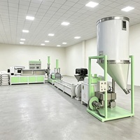 Extrudeuse bivis à refroidissement par air à deux étages à prix compétitif, avec découpe de matrice, pour granulation de PE PP, machine plastique