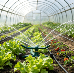 Arroseur automatique rotatif à 360 degrés en métal pour pelouse, jardin, irrigation agricole extérieure, arrosage des légumes et plus encore - Product Image 2