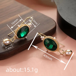 Orecchini Pendenti con Perle in Stile Cinese Vintage, Gioielli Eleganti e alla Moda per Donne, Uso Quotidiano, Stile Etnico Moderno - Product Image 4