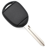 Coque de clé de voiture améliorée pour télécommande 2 boutons, lame TOY47, remplacement de coque de clé de voiture, accessoires pour clés de voiture, sans LG