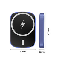La meilleure Vente Sans Fil Magnétique Puissance Banque 10000mah Petit Chargeur Portable Puissance Banque Pour iPhone 13