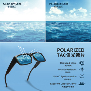 Polarized <b>Sunglasses</b> <b>Square</b> Frame UV400 Anti Glare For Men Driving P1866 - Product Image 1