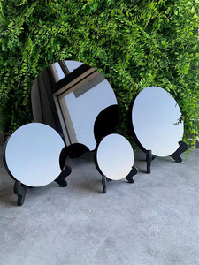 Venta al por Mayor de Espejos de Cristal de <span class=keywords><strong>Obsidiana</strong></span> Negra para Decoración, Artesanía Popular de Cristal Negro Curativo - Product Image 4