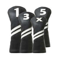 Couvre-tête de club de golf imperméable anti-rayures couvre-tête de putter de golf avec logo de broderie individuel