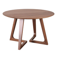 Table à manger/café moderne de style américain en bois massif écologique avec plateau en verre de 23,62/31,49/39,37/47,24 pouces pour meubles de maison