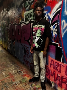 Stylish Men'<strong>s</strong> 100% Cotton Short Sleeve T-Shirt with Character Pattern Anti-Pilling High Street Style - Product Image 4