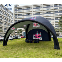 Tente gonflable sur mesure haute performance tente d'exposition étanche à l'air tente d'événement tube d'air tente dôme araignée chapiteau de fête auvent