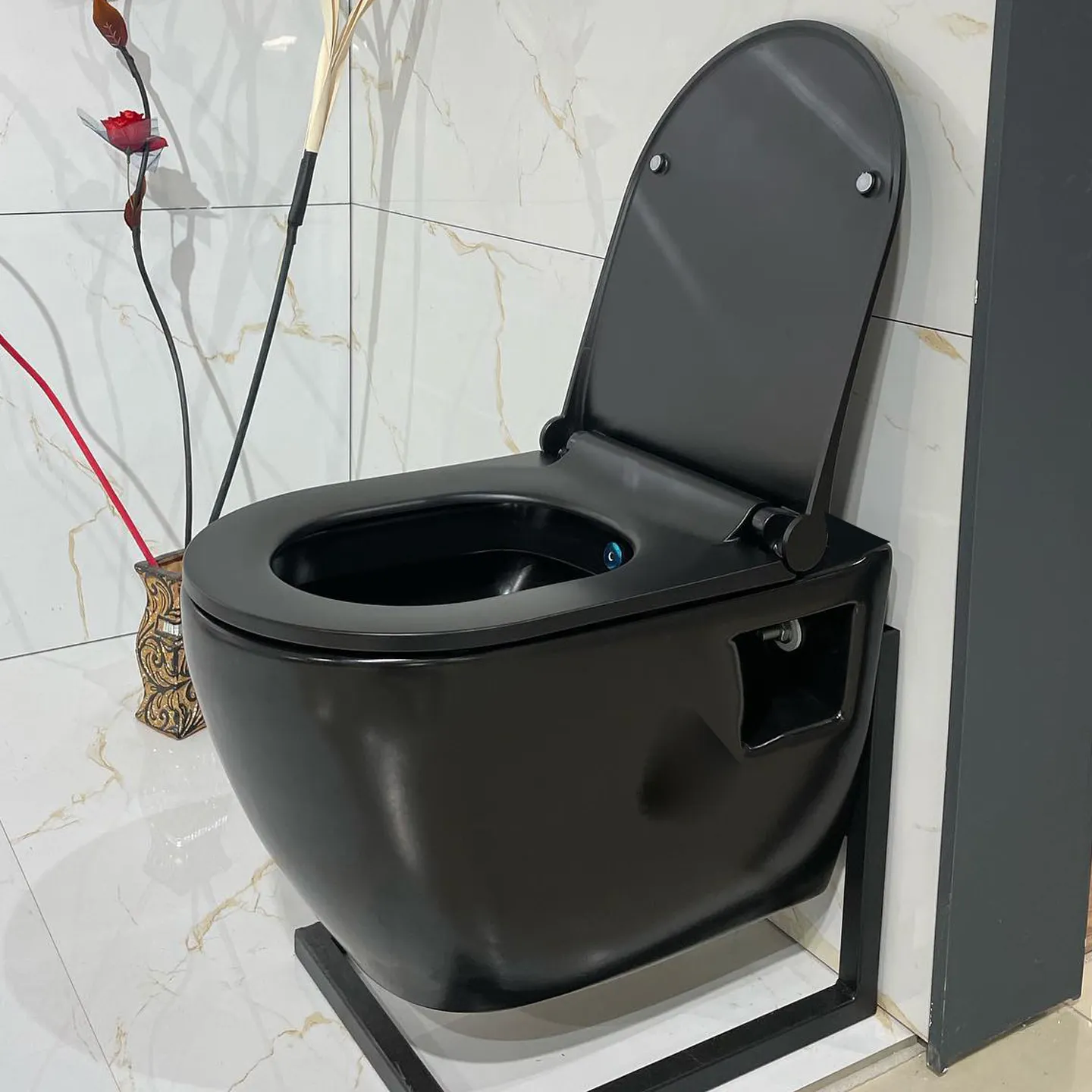 Servizi igienici un pezzo in ceramica cisterna chaozhou parete WC comodo toiletten armadio sanitario sottile sedile bagno moderno