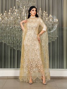Luxury Caftan Evening Gowns - Gold Embellished Design