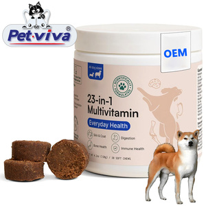 23 in 1 Multivitamin untuk anjing makanan kering kunyah lembut dengan Vitamin a D3 E B1 B6 B2 B12 Biotin Omega <span class=keywords><strong>3</strong></span> 6 9 Suplemen perawatan kesehatan hewan peliharaan - Product Image 1