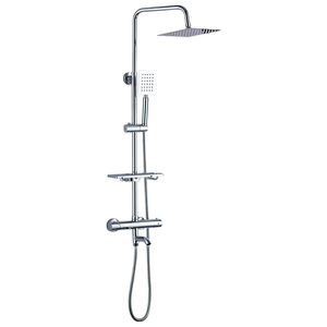 Ensemble <span class=keywords><strong>de</strong></span> <span class=keywords><strong>douche</strong></span> <span class=keywords><strong>thermostatique</strong></span> moderne <span class=keywords><strong>de</strong></span> luxe en laiton avec système <span class=keywords><strong>de</strong></span> <span class=keywords><strong>douche</strong></span> pluie, mitigeur à température constante et douchette à main - Product Image 5