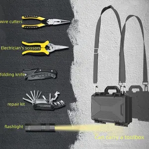 Outdoor engineer shovel set multi-function folding shovel survival vehicle-mounted ordnance shovel tool box