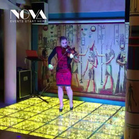 Plancher de danse LED à effet miroir infini Abyss 3D, super portable, installation rapide, haute qualité