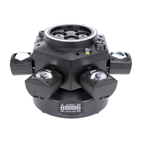 LEAHUA 150W 10x10W RGBW Bee Eyes 6 têtes mobiles à effets laser RGB et stroboscopiques, contrôle DMX pour DJ, discothèque, soirée, KTV, boîte de nuit