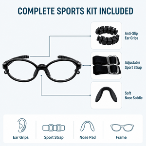Gafas Anti Luz Azul para Niños - <span class=keywords><strong>Lentes</strong></span> <span class=keywords><strong>de</strong></span> PC con Marco Completo Cuadrado/Redondo, Ligeras para Uso Diario, Gafas Ópticas - Product Image 5