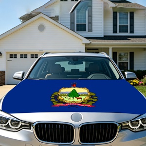 Popular US Vermont State Flag Elastic Vehicle Engine Bonnet Car Hood Cover Flag Custom Car Flag Banner Outdoor Auto Vehicle - Product Image 3