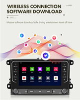 Radio Multimedia para Auto con Pantalla Táctil de 2 Din y 7 Pulgadas, Reproductor MP5 Estéreo para Auto, Android Auto Inalámbrico, CarPlay, GPS, Unidad Principal con Navegación para VW
