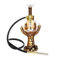 Vente directe d'usine : Nouveau style de chicha en résine de 55 cm, forme griffe de dragon, artisanale et unique, ensemble complet, vente en gros.