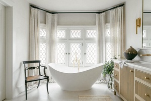 Mobile <span class=keywords><strong>Bagno</strong></span> Cavio di Lusso Personalizzato, Moderno con Cassetti Scanalati, Ampio Spazio di Archiviazione in Legno - Product Image 3