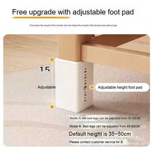 Modern <strong>Designed</strong> Large Kids' Bed with Seamless Side Guardrails Solid Wood Widened Spliced <strong>Crib</strong> for Living Room or Park Use - Product Image 4