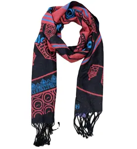 Beautiful Natural Handmade Neck Wrap Scarf Colorful Hand Block Printed Cotton Scarf