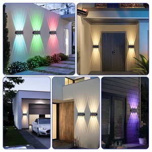 Canmeijia - Lámparas Solares de Pared de Nuevo Diseño, Luces LED para Jardín <span class=keywords><strong>Exterior</strong></span>, Resistentes al Agua IP65, Luces RGB para Patio de Villa, <span class=keywords><strong>Lámpara</strong></span> Decorativa de Pared - Product Image 6
