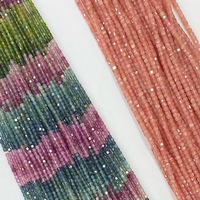 Perles en pierre naturelle, facettées, en éclats, rondelles, Heishi, pour la fabrication de bijoux DIY, pierres précieuses colorées, en vrac, en brin, vente en gros, personnalisées, OEM