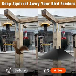 Беличьи перегородки с шипами для столбов 4x4 удерживают белок и енотов от скворечников, кормушек для птиц для домашнего декора на открытом воздухе - Product Image 5