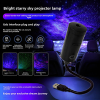 Lámpara Proyector de Cielo Estrellado Dailu con Ranura USB, Patrones Cambiantes, Película Reemplazable, Luz Nocturna para Auto con Atmósfera de Luna y Cielo Estrellado