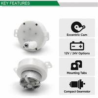Moteur à courant continu à engrenages à balais à réducteur micro JS50 à charge excentrique pour ventilateur PC-JS50CF Fabricant OEM personnalisé Vente en gros