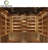 Humidor à cigares sur mesure, vitrine murale LED pour magasin de tabac, présentoir à cigares, armoire de présentation pour magasin