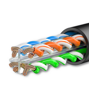 Cable de Red de Alta Velocidad CAT6 STP FTP de 20M 30M, 26AWG 28AWG, Cable Ethernet con Cubierta de PVC para Uso en Interiores, Categoría 6 - Product Image 1