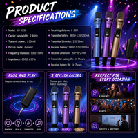 Microphone Karaoké Portable Sans Fil 2.4G OEM/ODM Rechargeable avec Micro Dynamique – Ensemble Complet