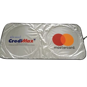 Pare-soleil de voiture personnalisé avec logo, impression haute définition, qualité supérieure, idéal pour les cadeaux d'<span class=keywords><strong>achat</strong></span> de voiture - Product Image 2