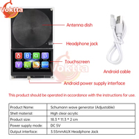 DC 5V Schumann Wave Generator 0.01-99999Hz Precise Adjustable Frequency Signal Generator Micro USB Touch Screen Audio Resonator