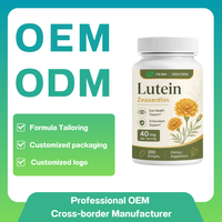 Extrait de lutéine premium 20% en capsules |   Source de fleurs de marigold |   Soutien à la santé oculaire – Capsules de lutéine et de zéaxanthine en marque blanche OEM