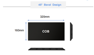 M-tỏa sáng trong nhà RGB đầy đủ màu sắc LED Video tường hiển thị 320*160 mét COB kết cấu mô-đun Áp phích kỹ thuật số cho thang máy wayfinding - Product Image 5
