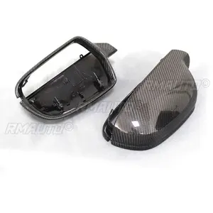 Cubierta de Espejo Retrovisor Lateral de Fibra de Carbono Real para Audi A4 B8 A4 B8.5 Sin/Con Lane Assist 2010-2016 - Product Image 2