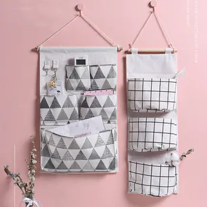 Outras bolsas organizadoras para parede, organizador de armazenamento com 3 bolsos para decoração de casa