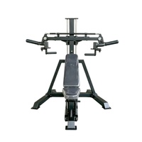 Mesin Chest Shoulder Press 3 in 1, Bangku Adjustable Flat Incline Decline untuk Latihan Tubuh Bagian Atas di Rumah dan Komersial