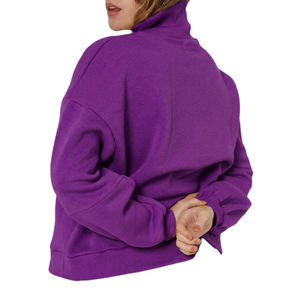 Pull à manches longues confortable pour femme, style décontracté, col montant, sweat-shirt de luxe, tissu de qualité supérieure - Product Image 5