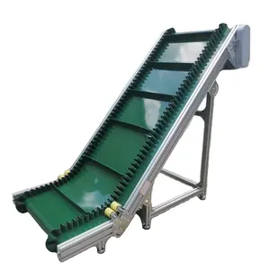 Tùy chỉnh ngành công nghiệp thực phẩm tải Cleated Z loại màu xanh lá cây PVC PU Polyurethane băng tải cho nhà máy sản xuất