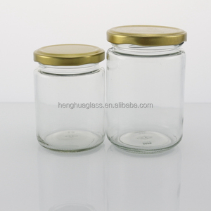 Bán Buôn 300Ml 10Oz Thực Phẩm Container Thủy Tinh Lưu Trữ <span class=keywords><strong>Jar</strong></span> Vòng Rộng Miệng Mật Ong Mứt Dưa Chua Canning Bơ Đậu Phộng <span class=keywords><strong>Jar</strong></span> Với Lug Nắp - Product Image 2