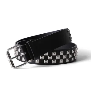 Men's Women's PU Leather Belts Punk Studded Comfort And Style