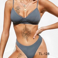 Autocollants de tatouage corporel temporaires imperméables de haute qualité en gros, tatouages sexy pour la taille