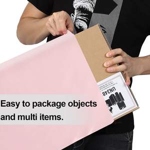 CX Thanks You поли Курьерская сумка самоклеящиеся почтовые пакеты с ручками на заказ розовая поли почтовая курьерская сумка с ручкой - Product Image 3